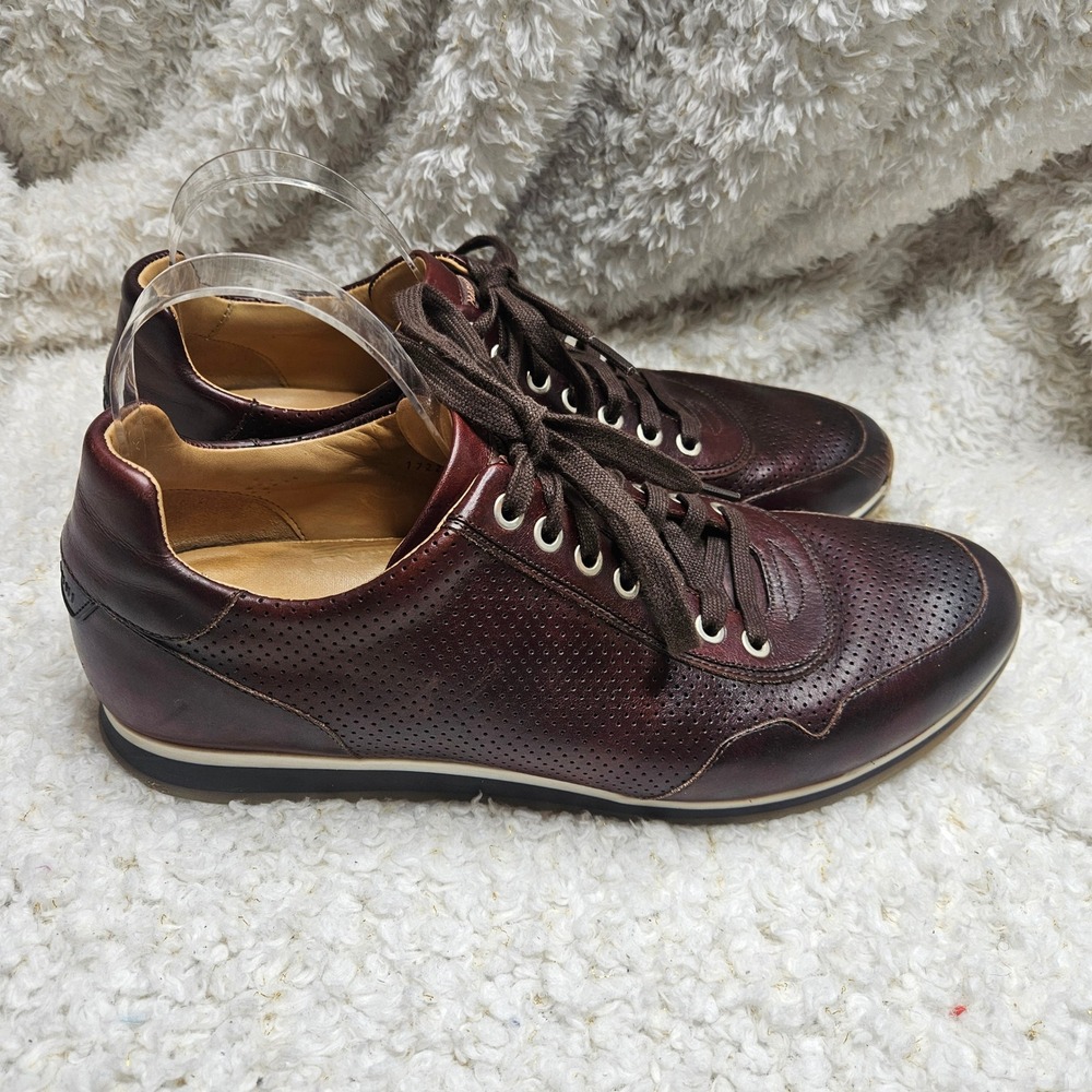 Magnanni Lizandro‎ Mens Leather Sneakers sz 10.5